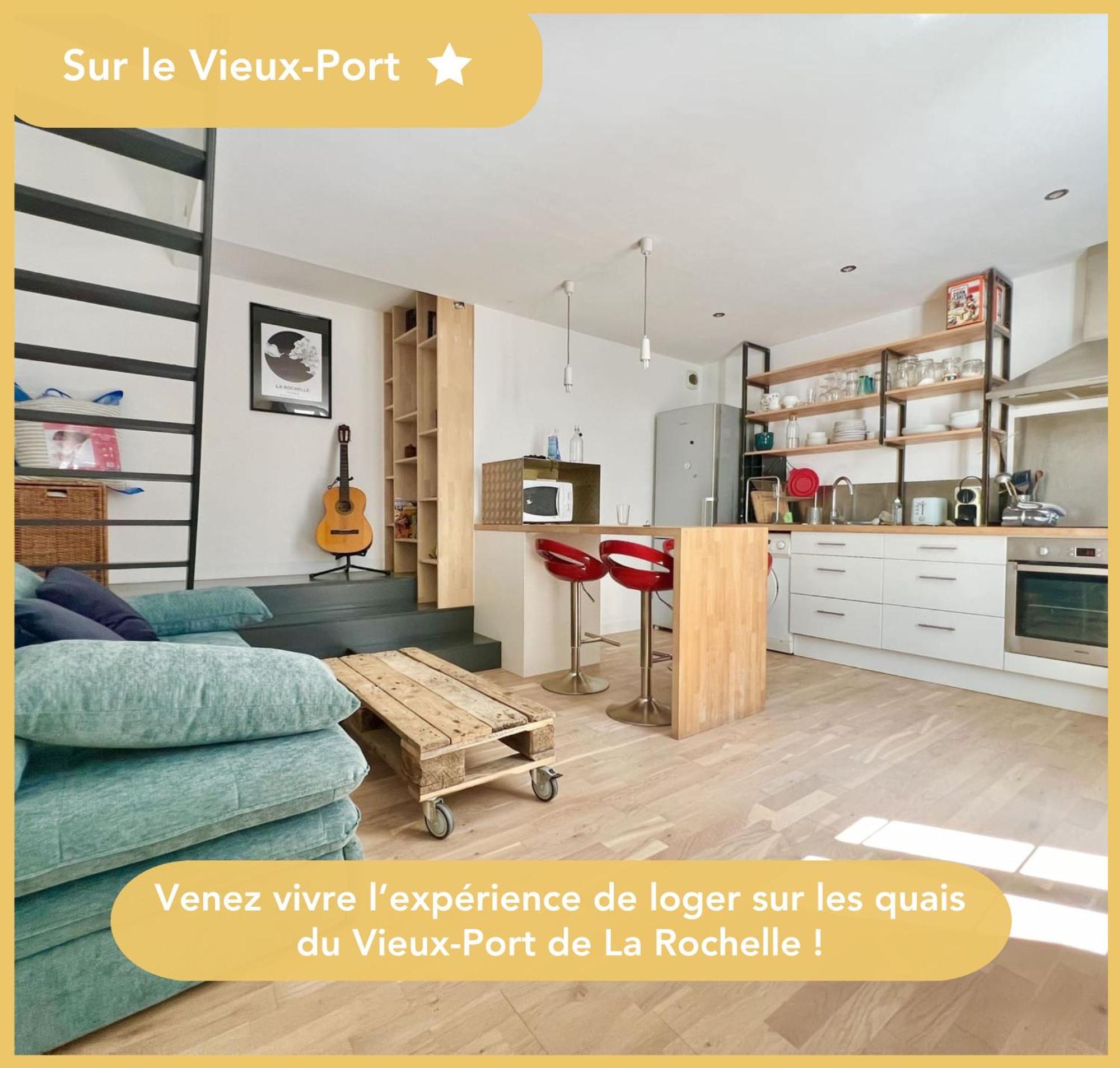 Appartement Sur Le Port - Duplex Cosy & Moderne Face Au Port - Wifi Gratuite - Parfaitement Equipe Λα Ροσέλ Εξωτερικό φωτογραφία